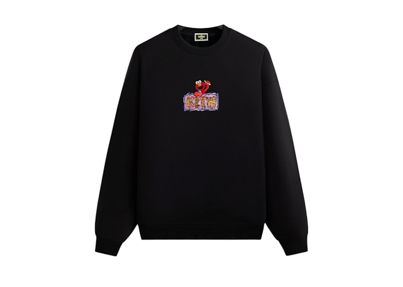 Kith x Sesame Street Elmo Nelson Crewneck Black Men's - FW24