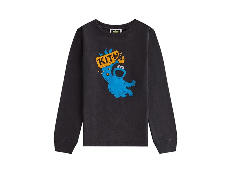 Tシャツ・カットソー Kith x Sesame Street Cookie Monster Tee Kith x Sesame Street Kids Cookie Vintage Tee Black - FW24 - US