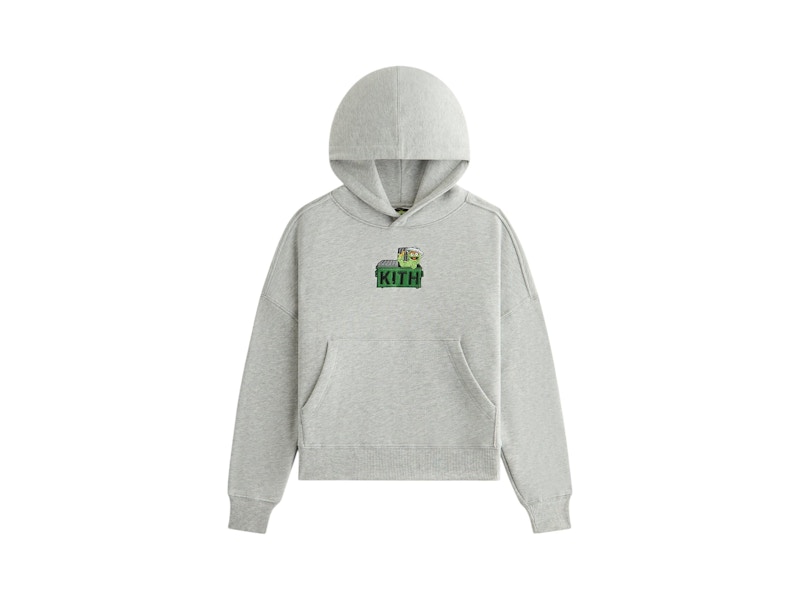 Pre-owned Kith X Sesame Street Kids Oscar Nelson Hoodie In Medium Heather Grey