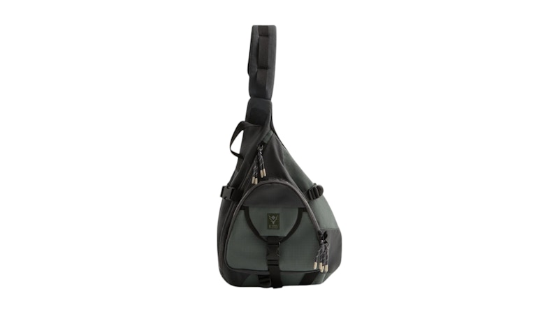 Pre-owned Kith Men's X South2 West8 Columbia Ripstop Nylon Sling Backpack In Kalamon