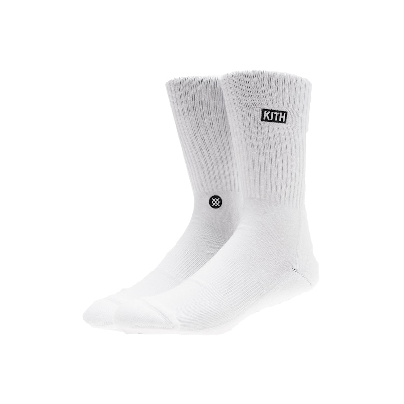 Pre-owned Kith X Stance 2.0 Classic Crew Sock In White