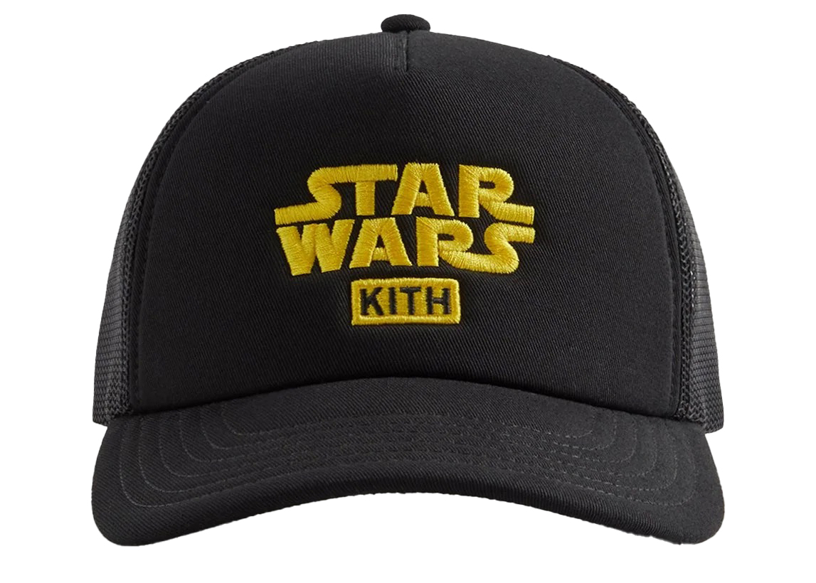 Kith x STAR WARS Cotton Twill Foam Trucker Hat Black PH
