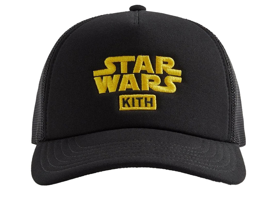 Pre-owned Kith X Star Wars Cotton Twill Foam Trucker Hat Black Ph