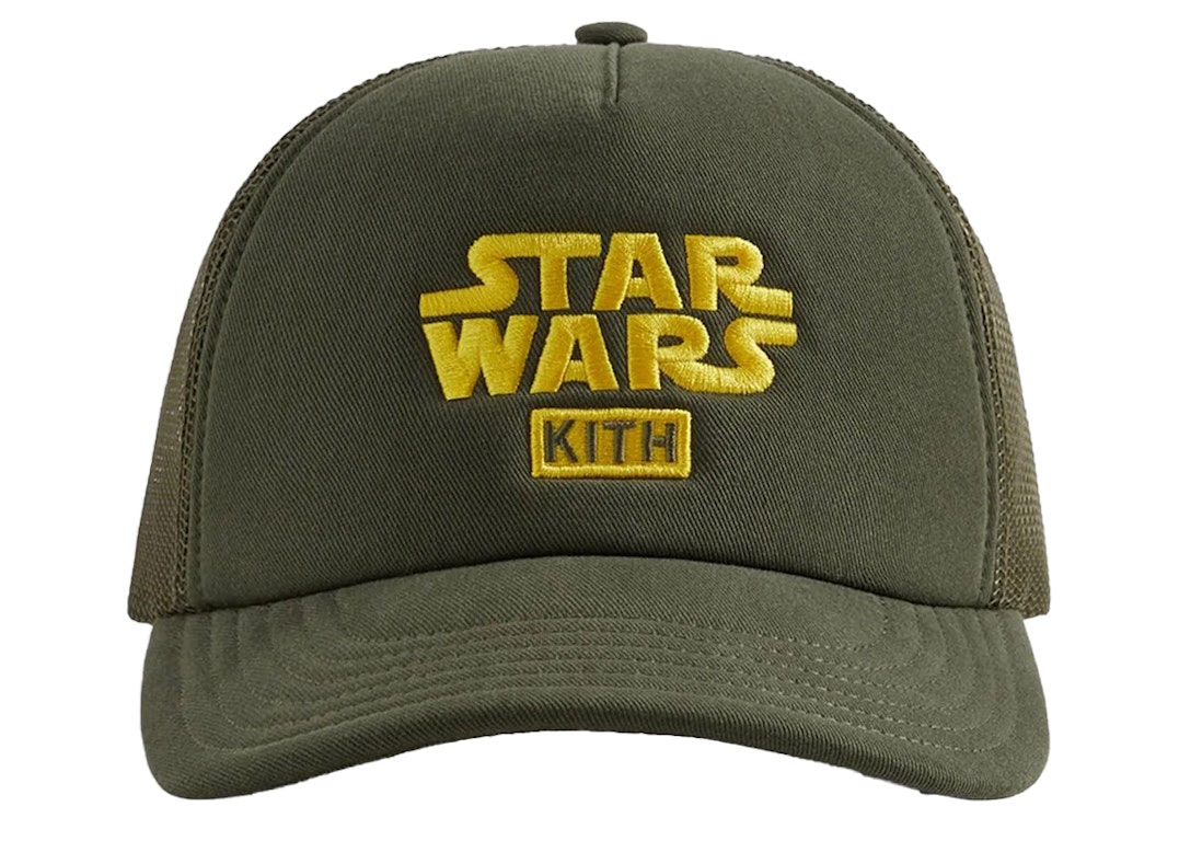 Pre-owned Kith X Star Wars Cotton Twill Foam Trucker Hat Cypress Ph