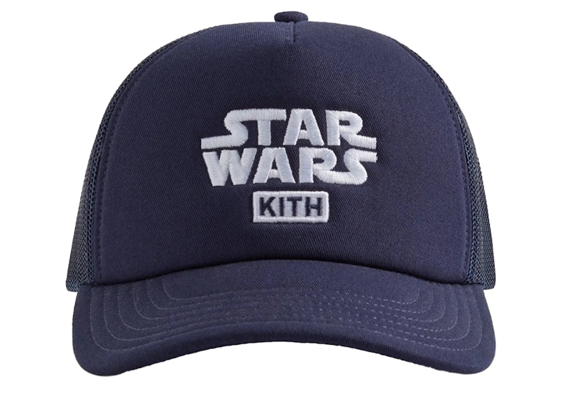 Pre-owned Kith X Star Wars Cotton Twill Foam Trucker Hat In Nocturnal Ph