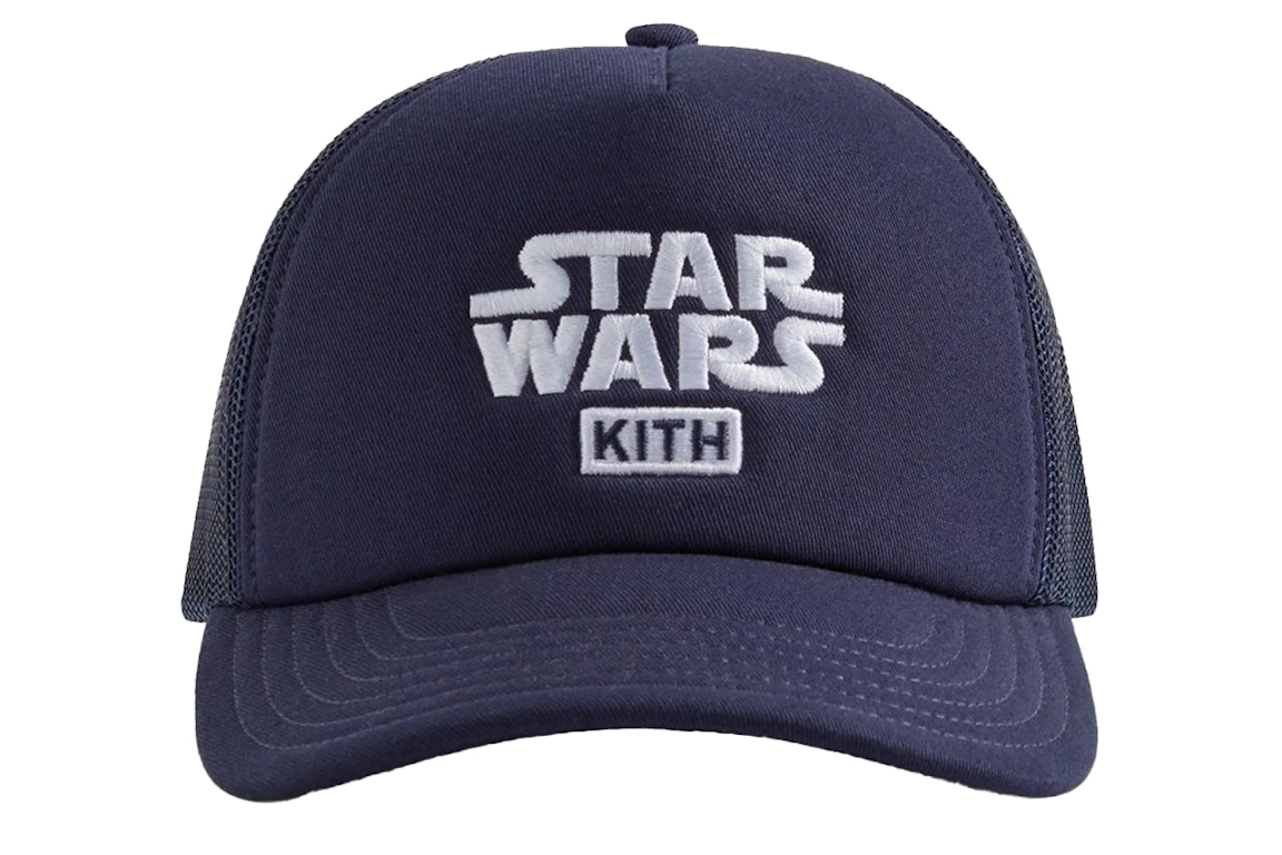 Pre-owned Kith X Star Wars Cotton Twill Foam Trucker Hat Nocturnal Ph