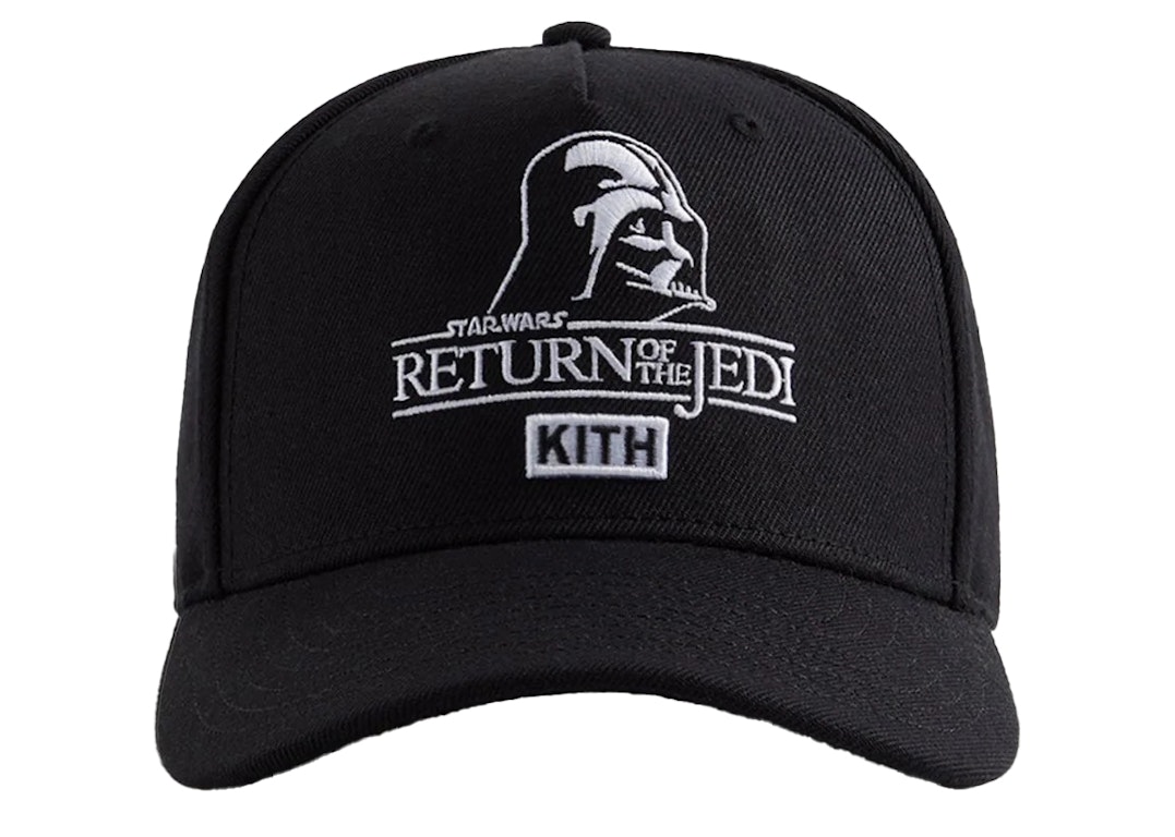 Pre-owned Kith X Star Wars Darth Vader Pinch Crown Snapback Hat Black Ph