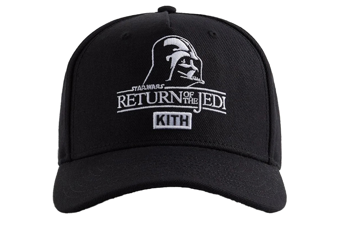 Pre-owned Kith X Star Wars Darth Vader Pinch Crown Snapback Hat Black Ph