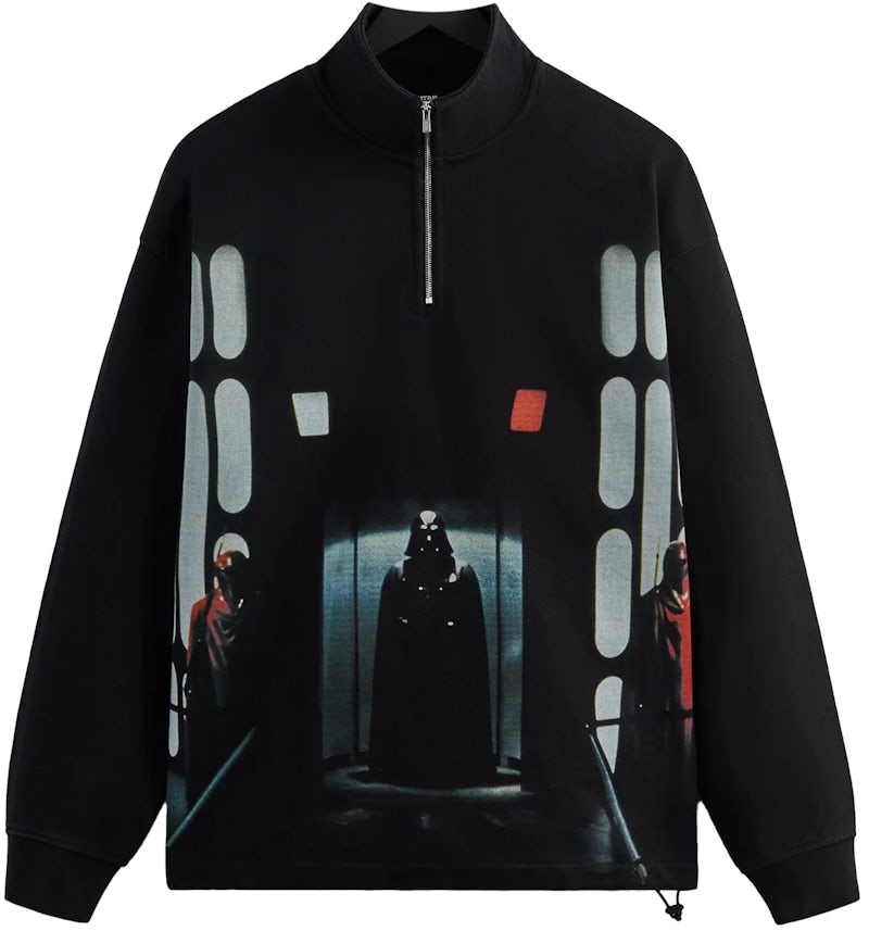 Kith x STAR WARS Darth Vader Quarto Zip Nero PH Uomo SS23 IT