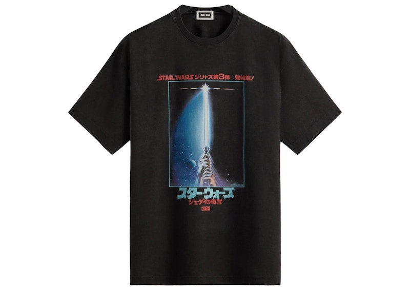 Kith x STAR WARS Japanese Poster Vintage Tee Black PH - SS23 Men's