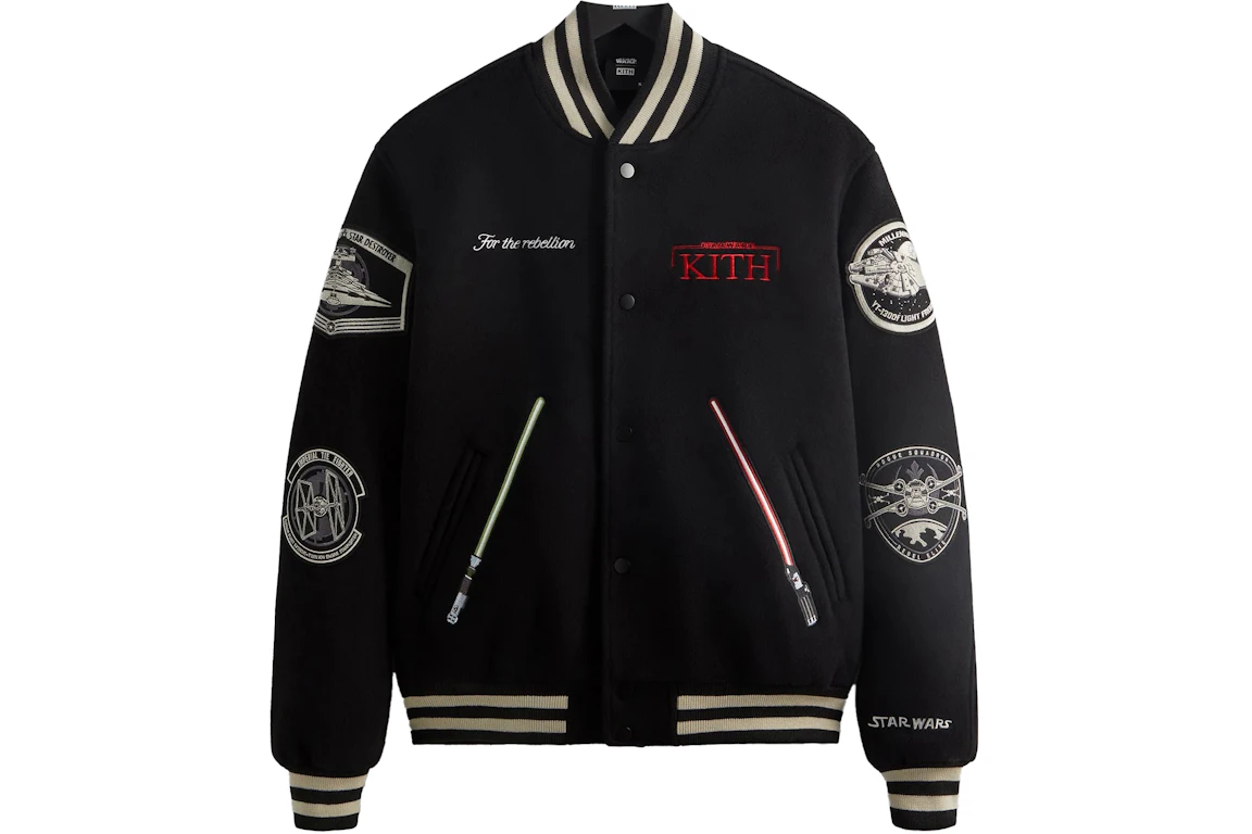 Kith x STAR WARS Jedi Varsity Jacket Black PH - SS23 - CN