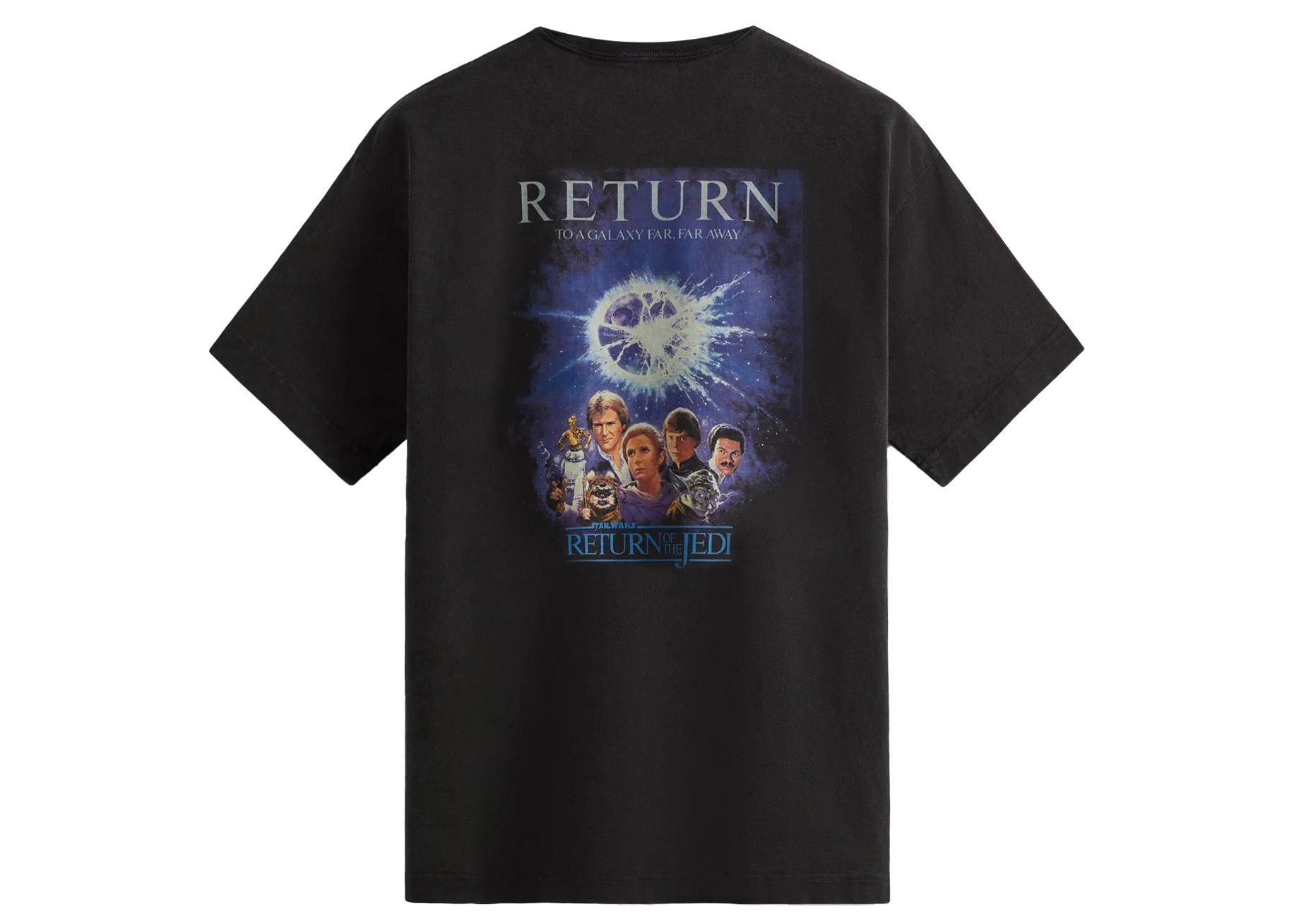 Kith x STAR WARS Return Of The Jedi Poster Vintage Tee Black PH