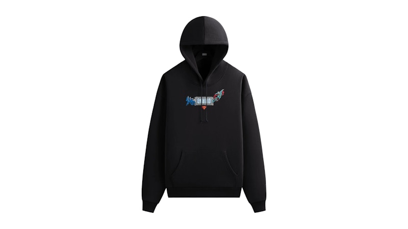 Pre-owned Kith Men's  X Superman Booth Nelson Hoodie In Black