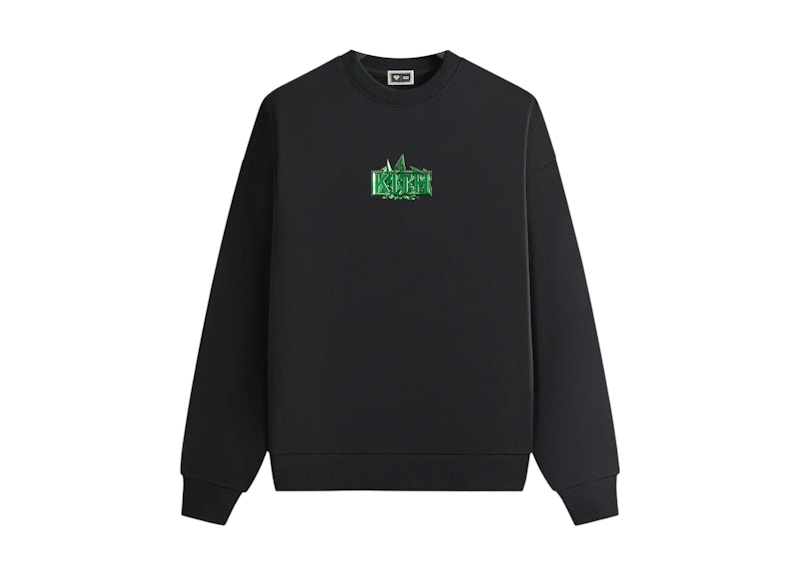 Pre-owned Kith Men's  X Superman Kryptonite Nelson Crewneck Sweatshirt In Black