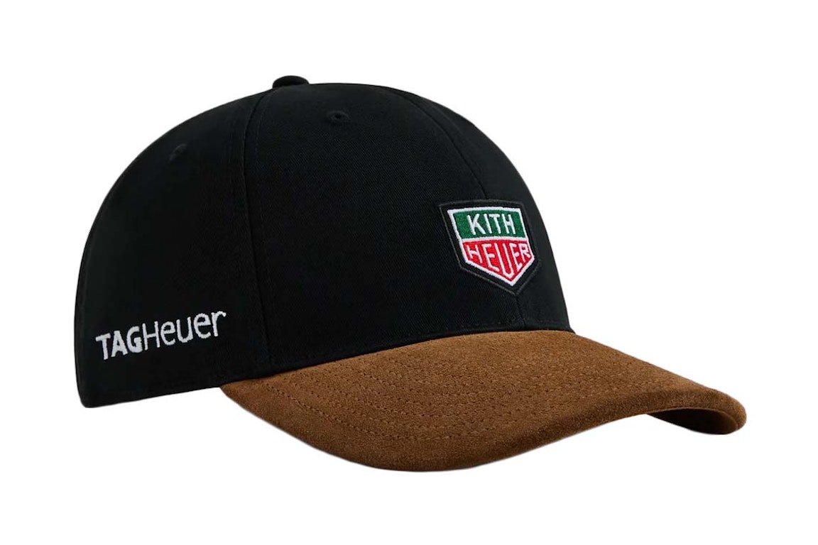 Pre-owned Kith X Tag Heuer Formula 1 Aaron Suede Brim Cap Black