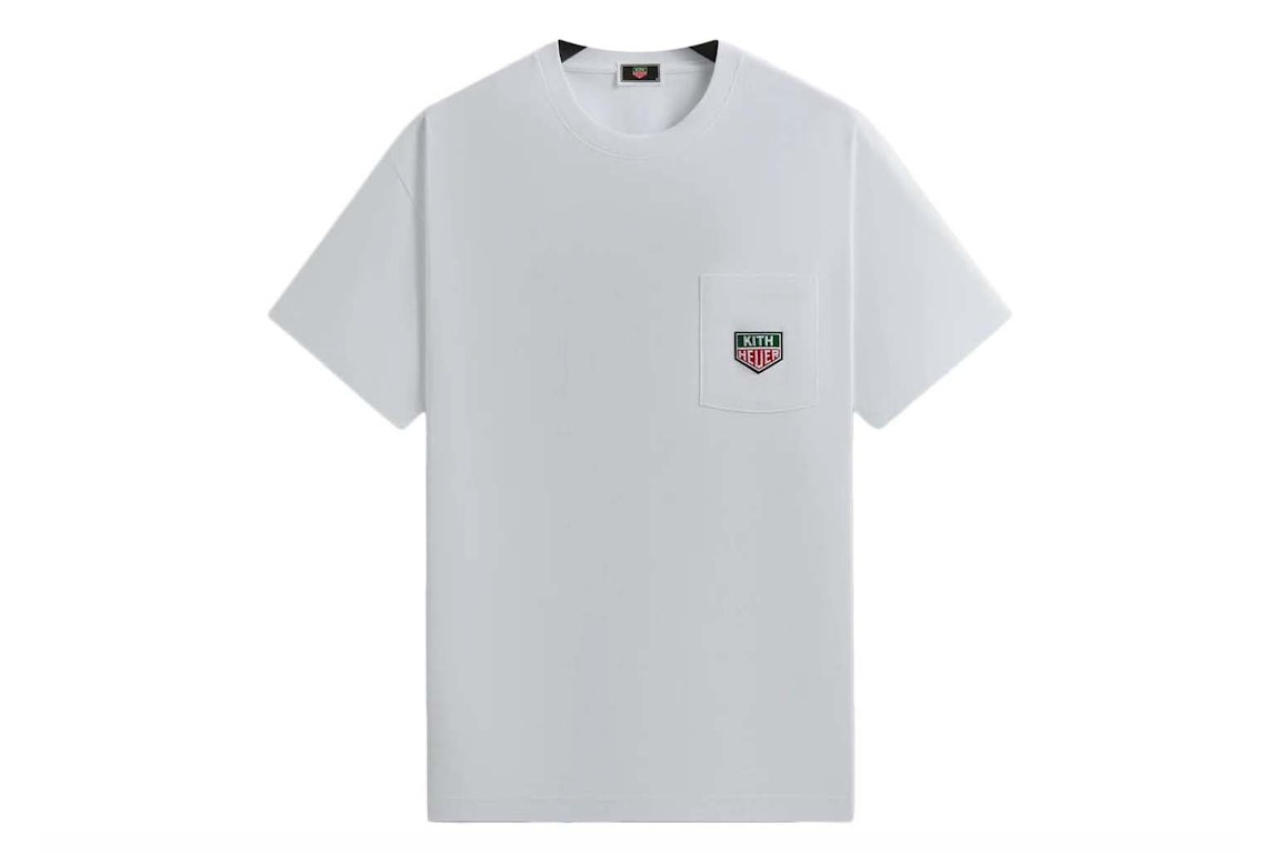 Pre-owned Kith X Tag Heuer Formula 1 Badge Pocket Tee White
