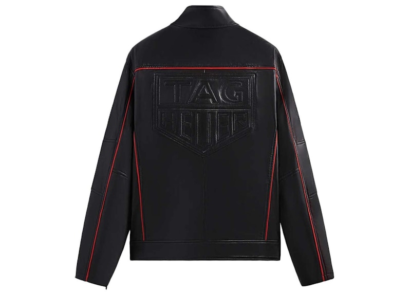 Kith x TAG Heuer Formula 1 Leather Racing Jacket Black