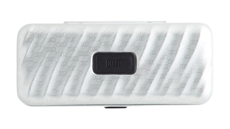 Pre-owned Kith X Tumi Watch Travel Case In Silver