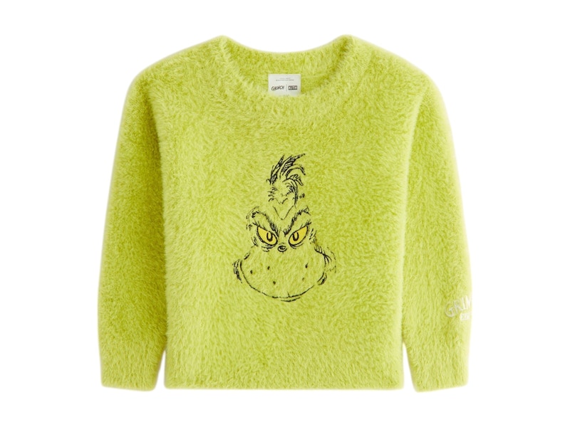 Pre-owned Kith X The Grinch Baby Mohair Sweater In Matcha