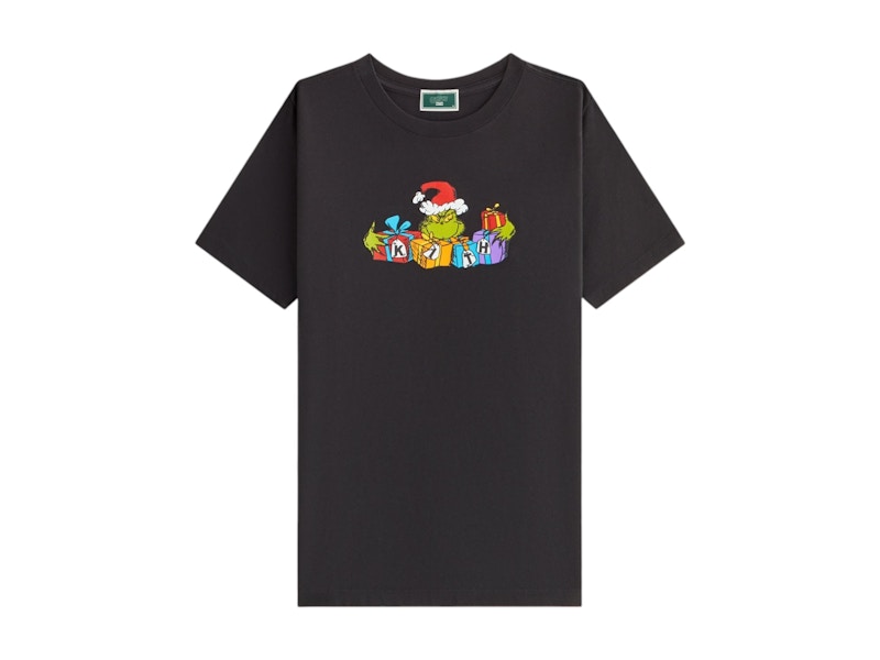 Pre-owned Kith X The Grinch Kids Presents Tee Shirt In Black