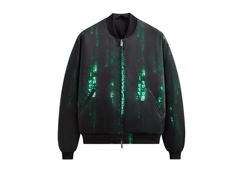Kith x The Matrix Vance Satin Bomber Jacket Black メンズ - SS26 - JP