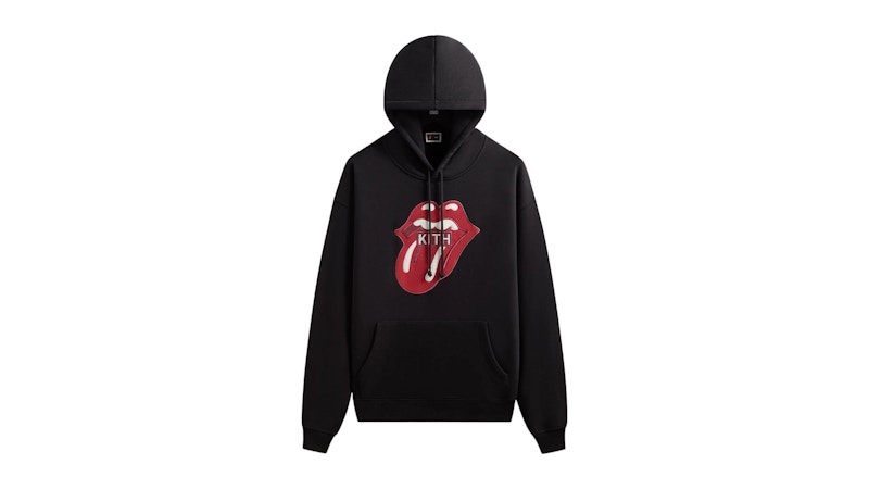 Kith x The Rolling Stones Classic Logo Nelson Hoodie Black メンズ
