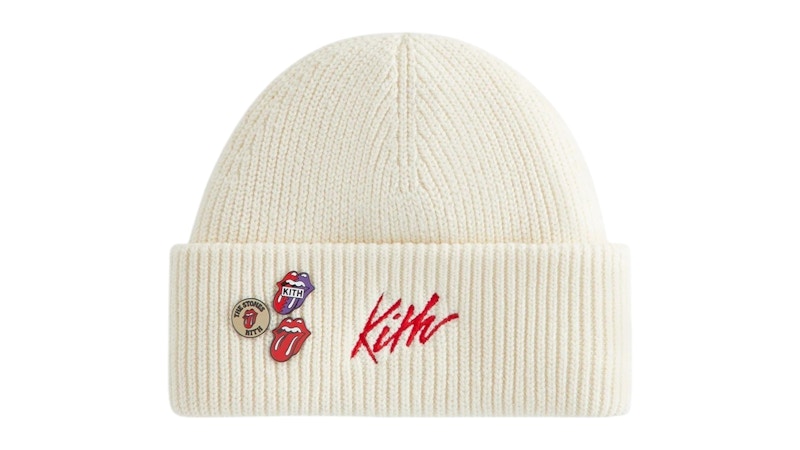 Kith The Rolling Stones Mia Beanie ビーニー Kith x The Rolling Stones Mia Beanie Sandrift Men's - FW25 - US