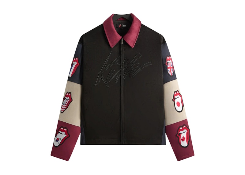 Kith rolling stones ジャケット Kith x The Rolling Stones Microsuede Owen Jacket Black Men's