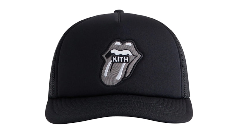 Kith x The Rolling Stones Nolan Trucker Hat Black Men's - FW25 - GB