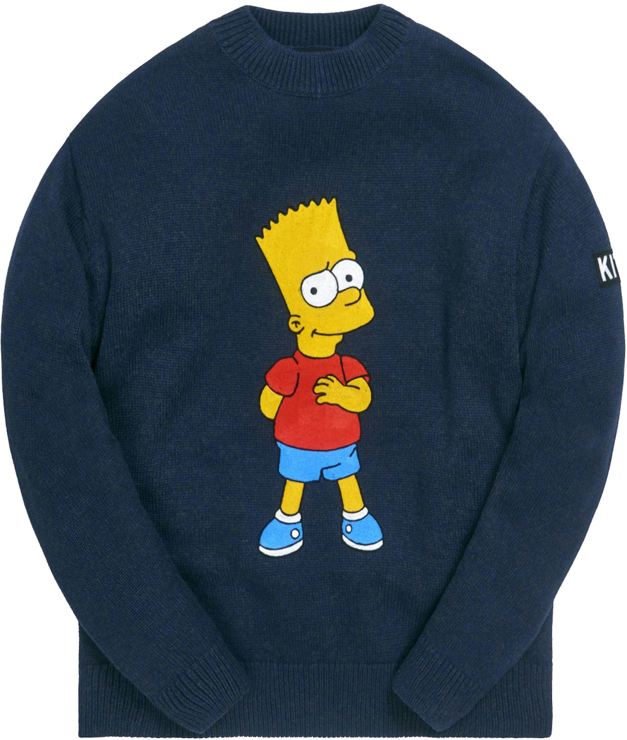 Kith x The Simpsons Bart Intarsia Sweater Navy/Multi - SS21