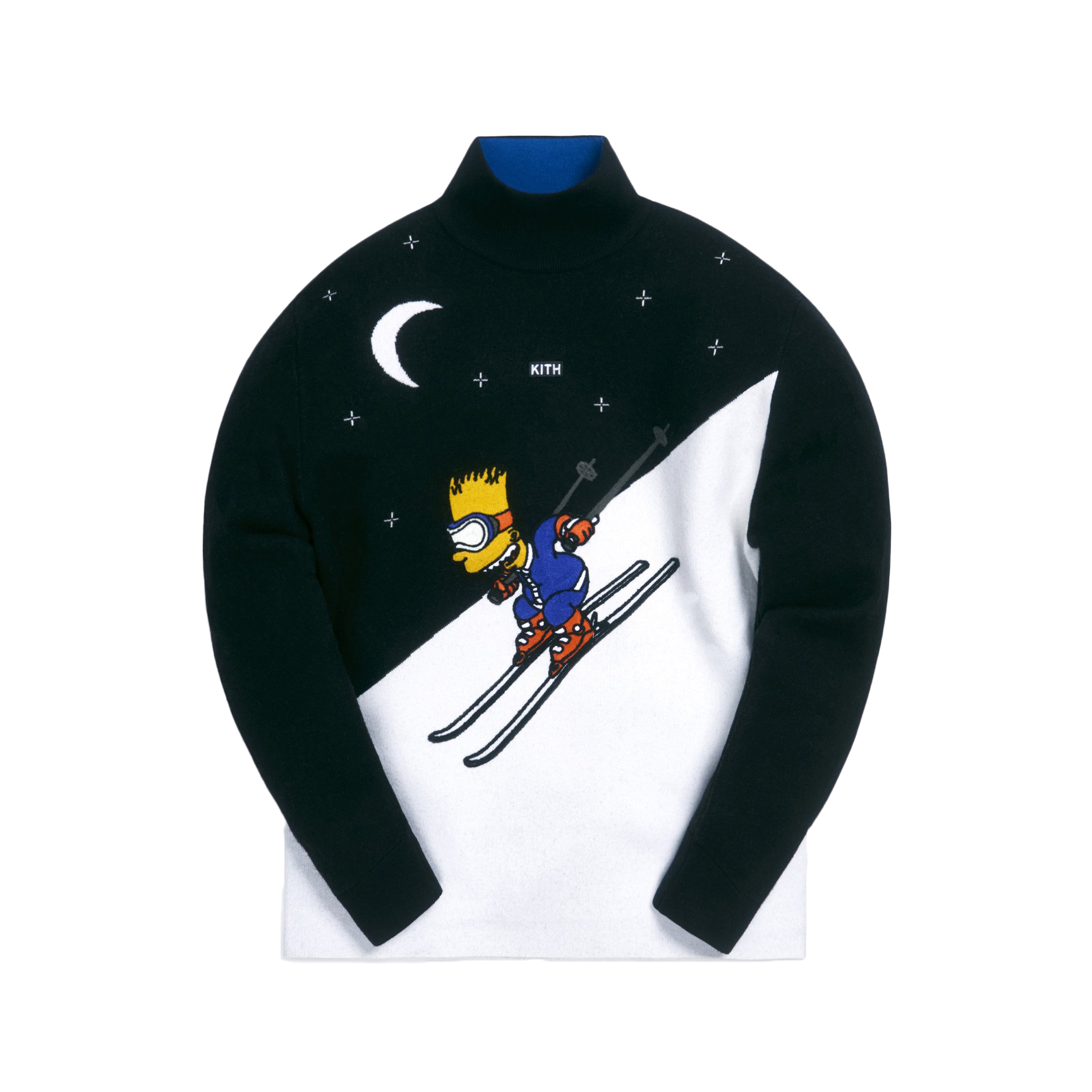 Kith x The Simpsons Bart Turtleneck Ski Sweater Black/Multi Men's 