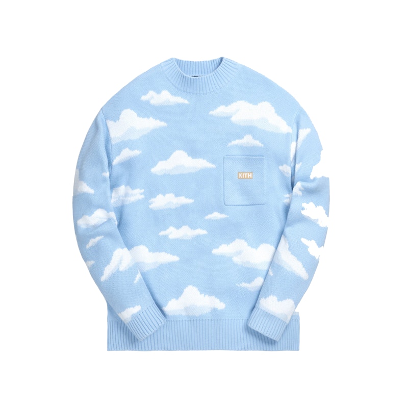 Kith x The Simpsons Cloud Intarsia Sweater Blue