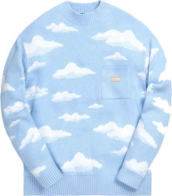 Kith x The Simpsons Cloud Intarsia Sweater Blue