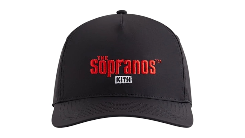 KITH キャップ sopranos コラボ 即完商品 Kith x The Sopranos Nylon Bay Low Pinch Crown Snapback Black