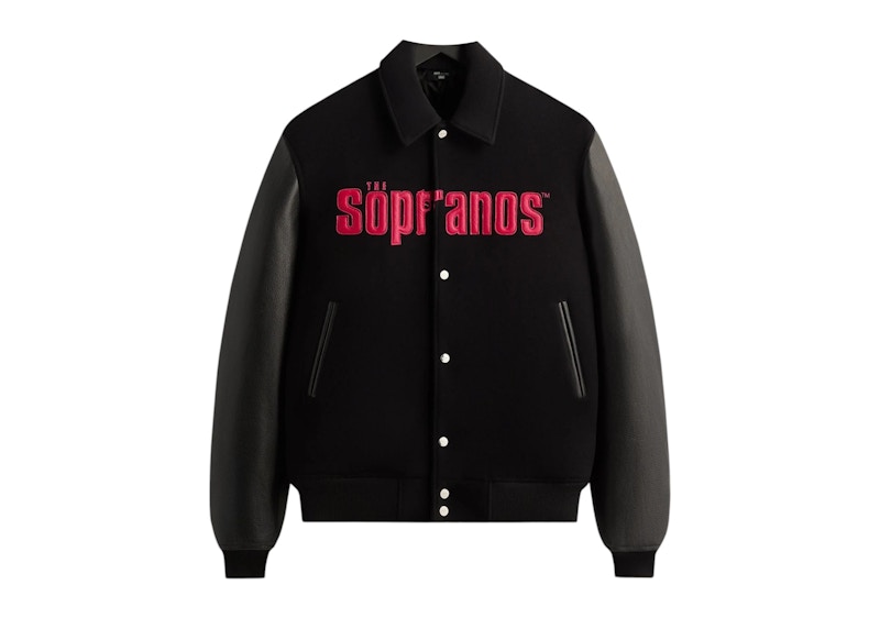 Kith x The Sopranos Varsity Jacket Black Men's - FW25 - US Kith x The Sopranos Varsity Jacket Black Men's - FW25 - US