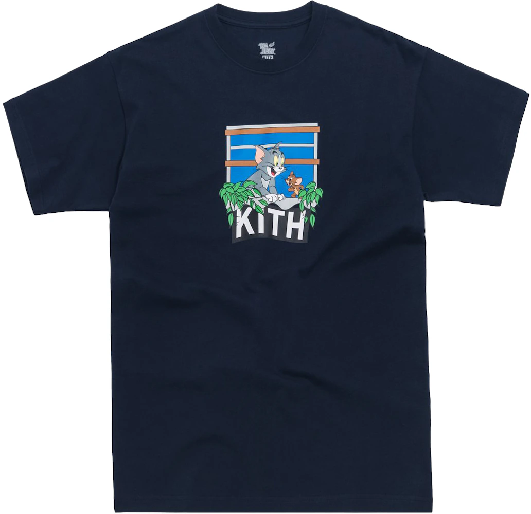 Kith x Tom & Jerry Hang Out Tee Navy