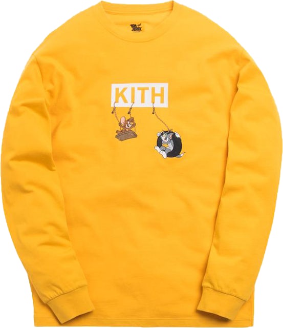 Kith x Tom & Jerry L/S Friends Tee Yellow Men's - SS19 - US