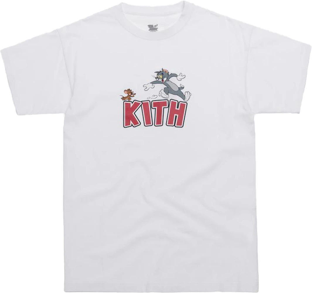 Kith Tom & Jerry L/S Cheese Tee White M-createxpro.com