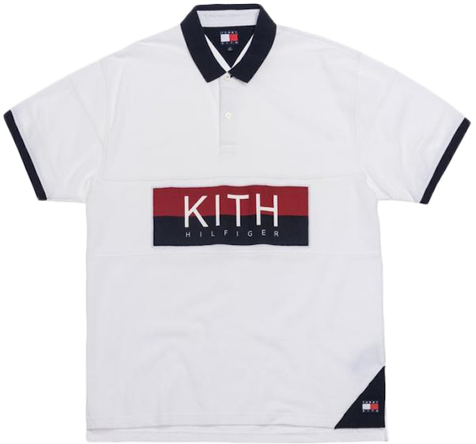 Kith x Tommy Hilfiger Chest Stripe Polo White Men's - SS19 - US
