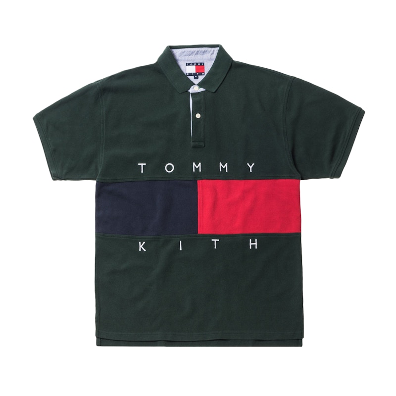 Kith x Tommy Hilfiger Flag S/S Polo Forest - FW18 Men's - US