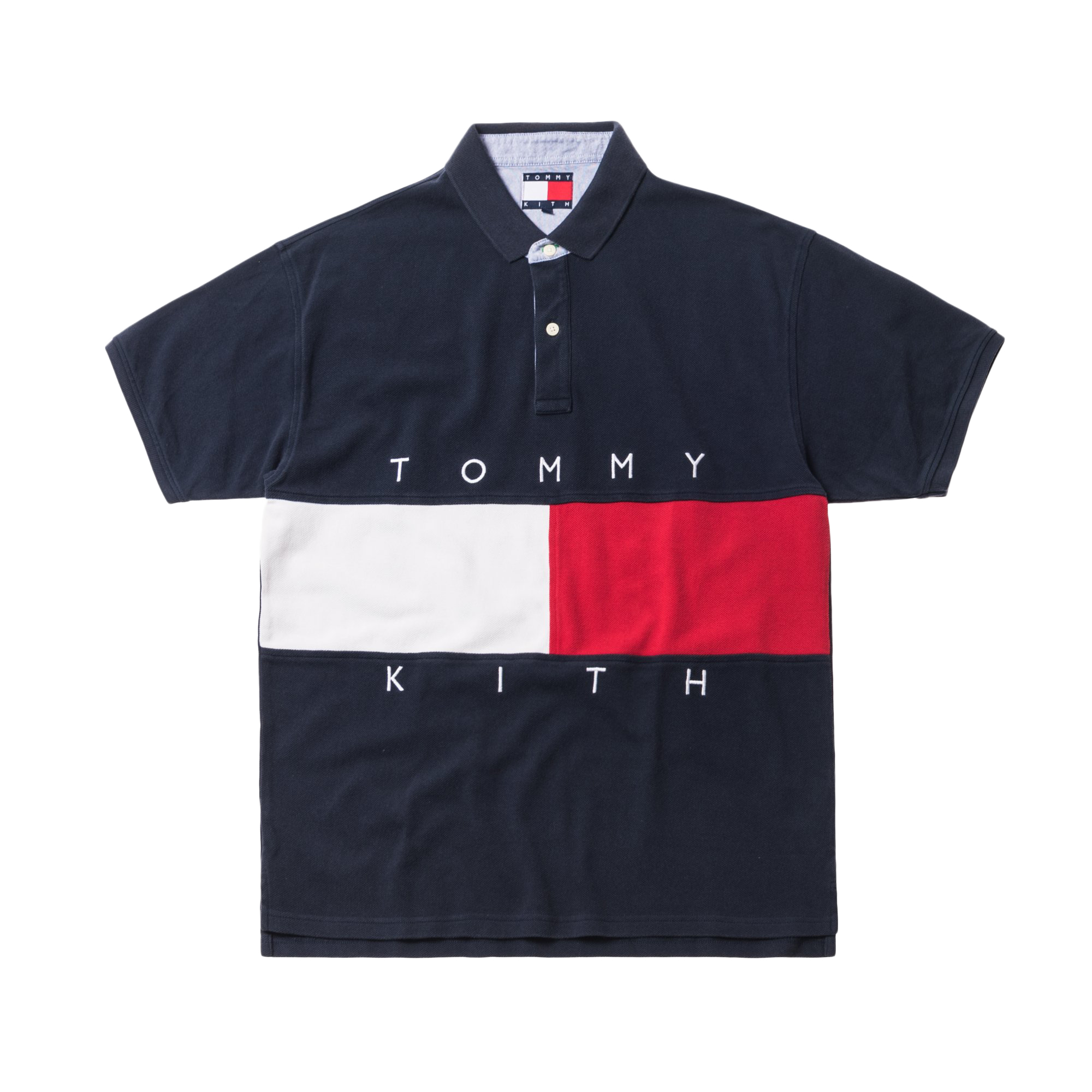 Kith x Tommy Hilfiger Flag S/S Polo Navy Men's - FW18 - US