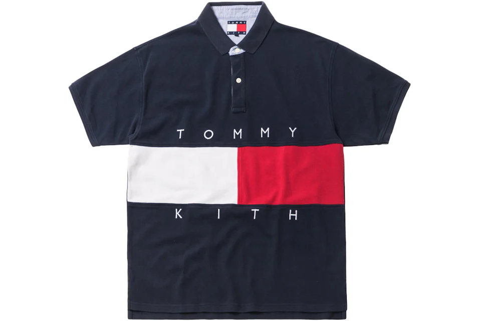 Kith x Tommy Hilfiger Flag S/S Polo Navy
