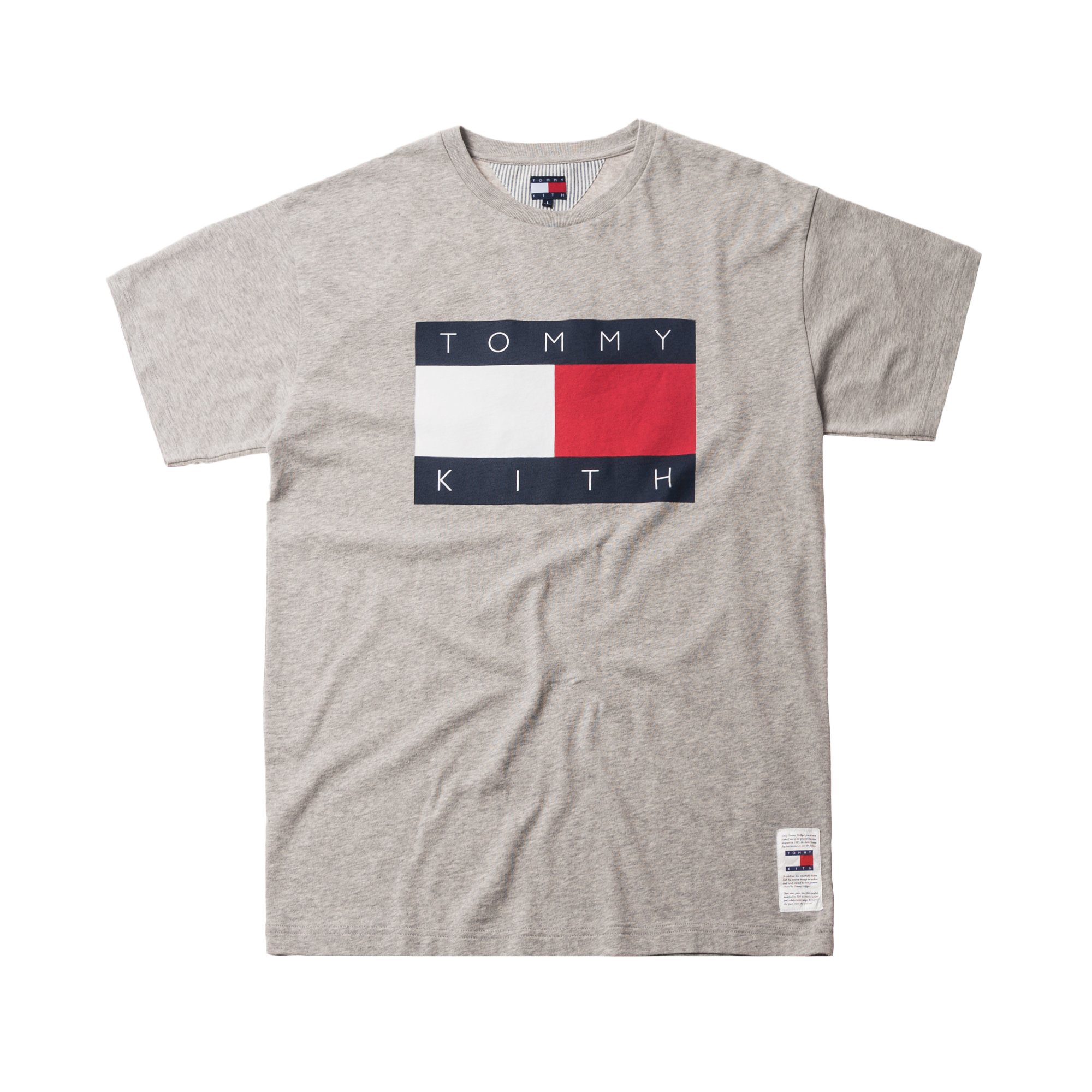 KITH X TOMMY HILFIGER MINI FLAG TEE Grey-