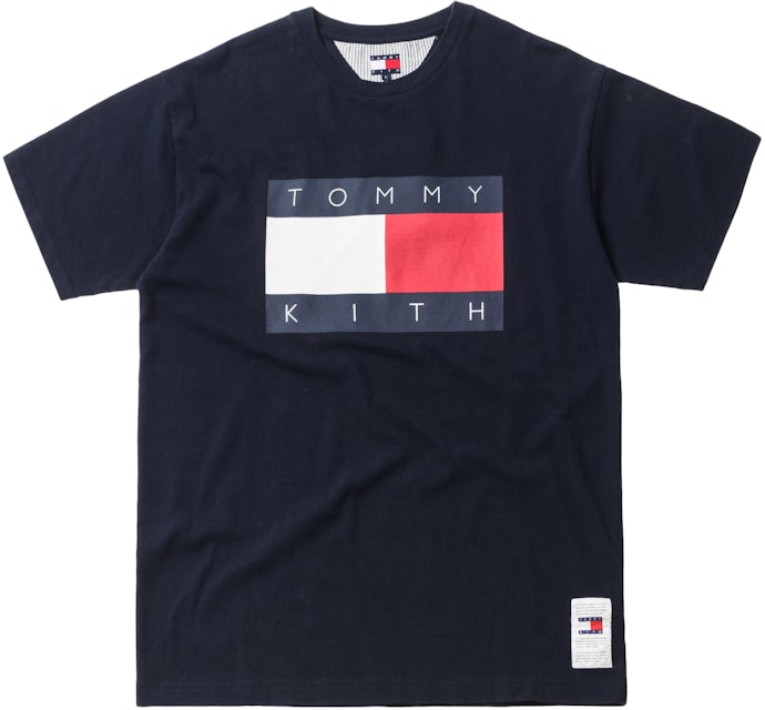 Kith x Tommy Hilfiger Flag Tee Navy Men\'s - FW18 - US