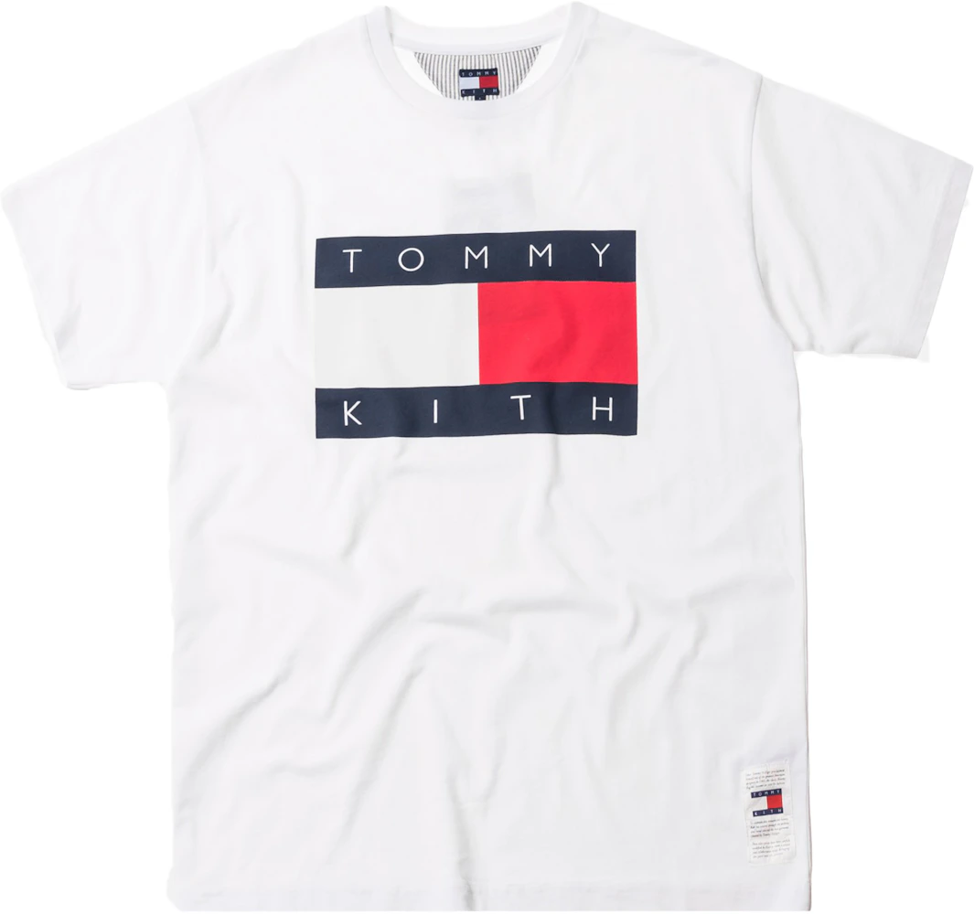 Kith x Tommy Flag Tee White Men's - FW18 - US