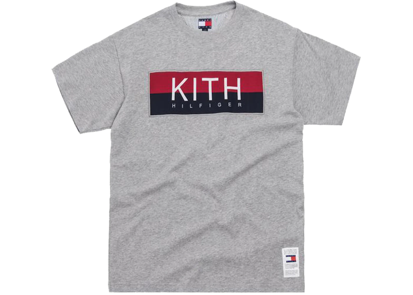 Kith x Tommy Hilfiger Logo Tee Grey - SS19 Men's - US
