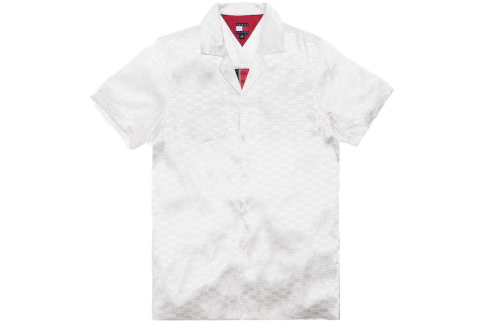 Kith x Tommy Hilfiger Satin Camp Shirt White Men's - SS19 - GB