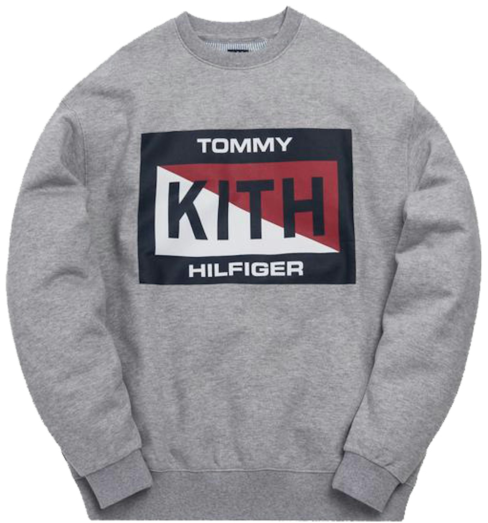 Kith x Tommy Hilfiger Slash Logo Crewneck Grey