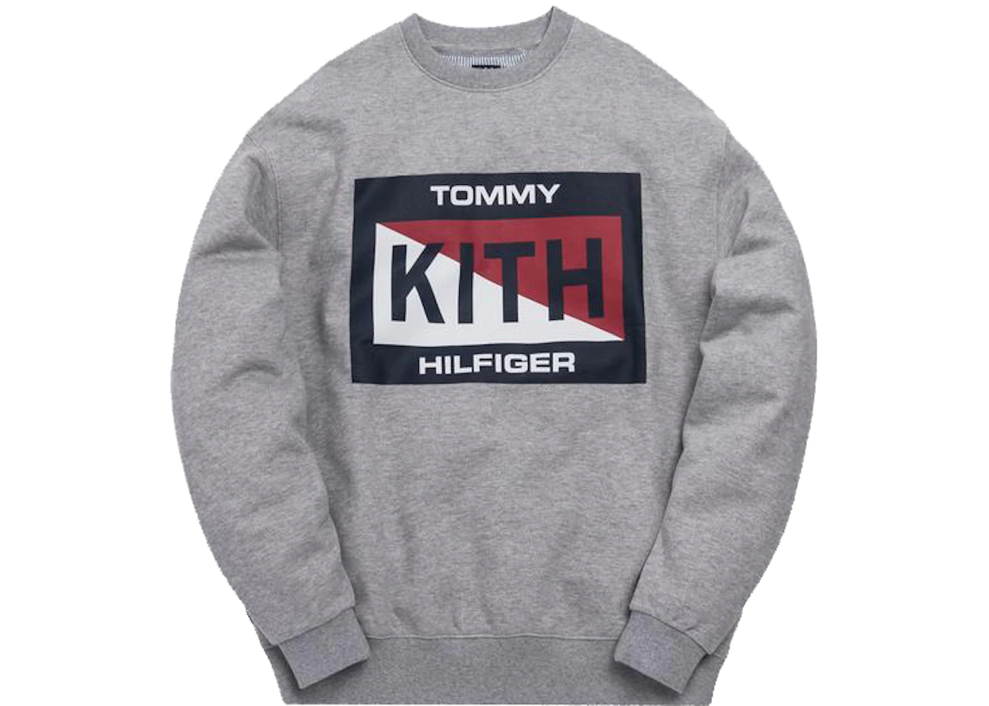 Kith x Tommy Hilfiger Slash Logo Crewneck Grey Men s SS19 US