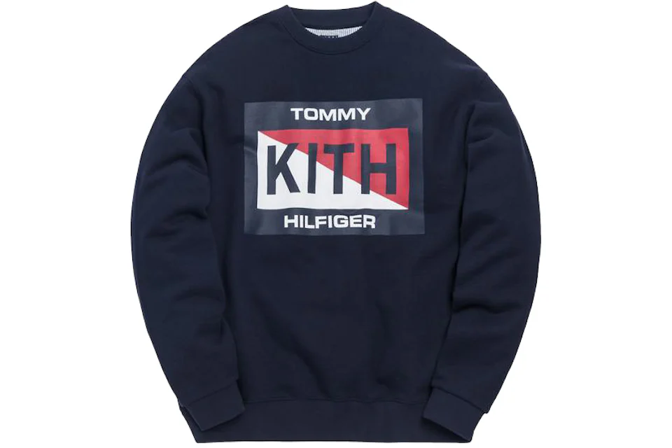 Kith x Tommy Hilfiger Slash Logo Crewneck Navy